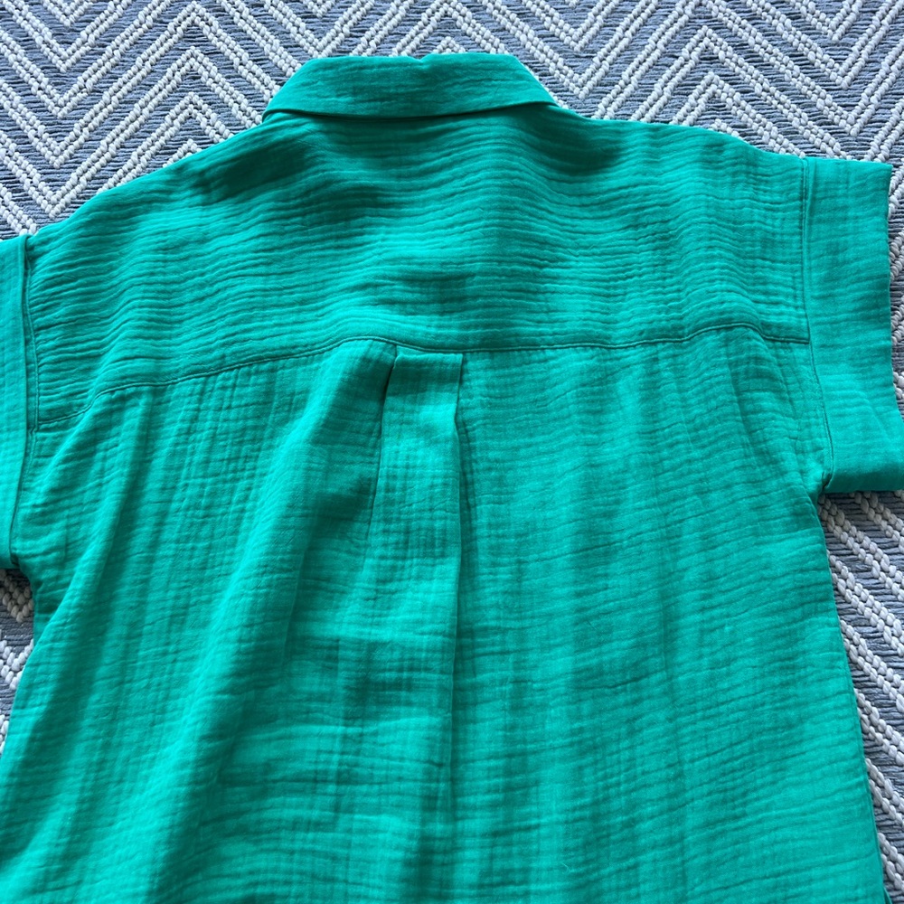 J Crew Gauze Short-sleeve collared dress - Picture 9 of 9